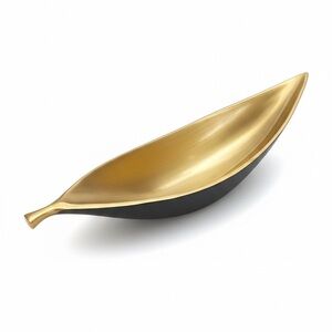 Williams Sonoma Brass Leaf Tray Bowl